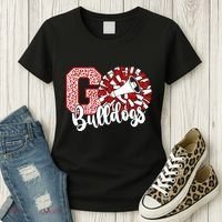 Go Cheer Bulldogs Sports Name Gifts Women's T-Shirt thumb 3