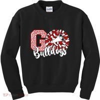 Go Cheer Bulldogs Sports Name Gifts Kids Sweatshirt thumb 0