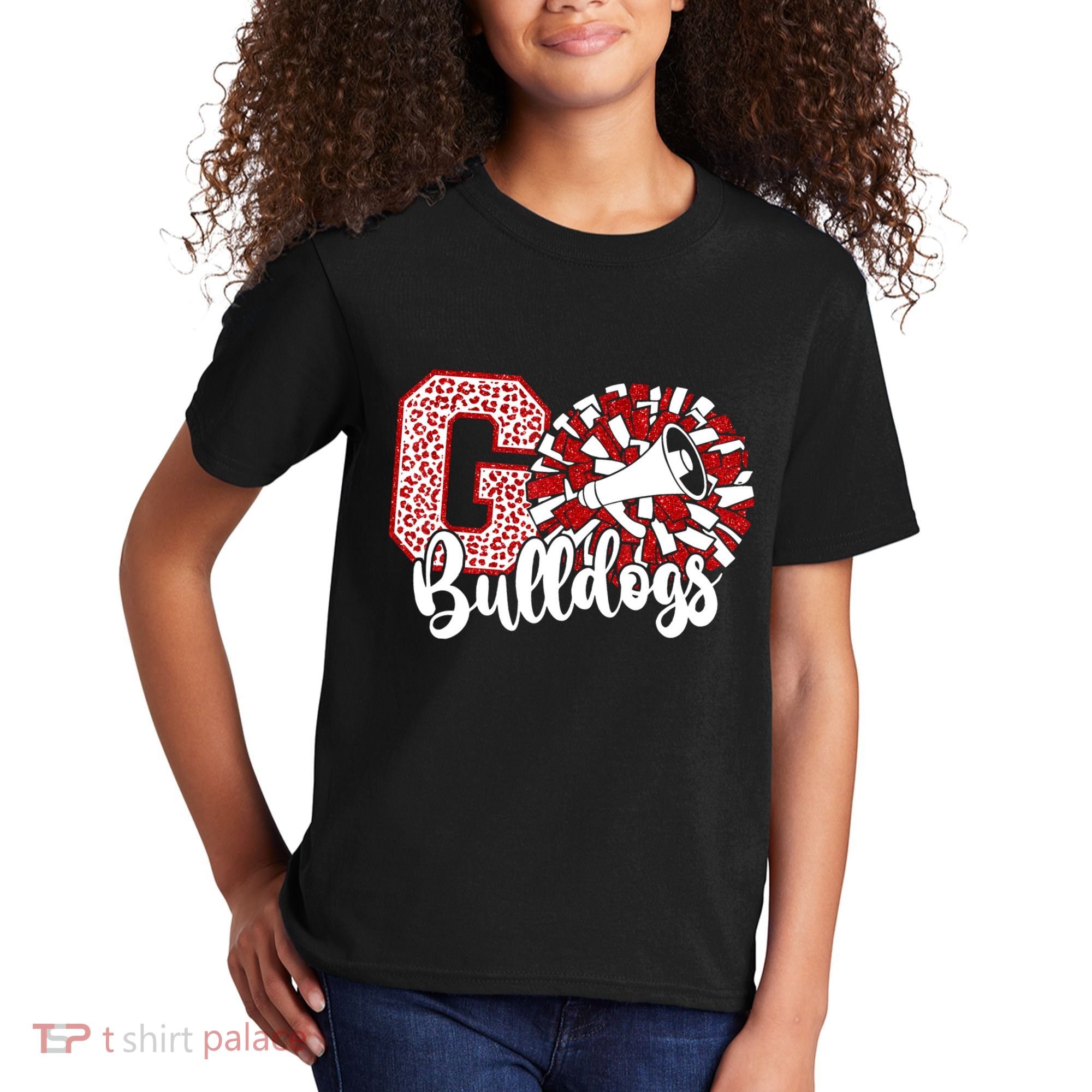Go Cheer Bulldogs Sports Name Gifts Kids T-Shirt