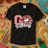 Go Cheer Bulldogs Sports Name Gifts Kids T-Shirt thumb 3