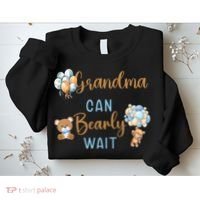 Grandma Can Bearly Wait Gender Neutral Baby Shower Matching Sweatshirt thumb 2