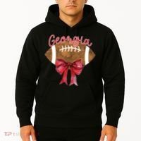 Georgia Coquette Bow Football Fan Hoodie thumb 2