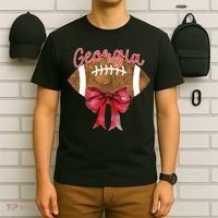 Georgia Coquette Bow Football Fan T-Shirt thumb 6
