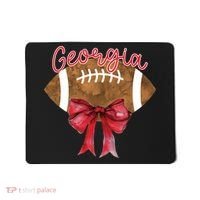 Georgia Coquette Bow Football Fan Mousepad thumb 0