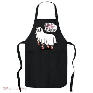 Ghost Cow Boo Funny Apron
