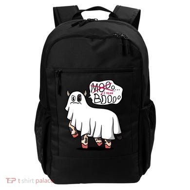 Ghost Cow Boo Funny Backpack