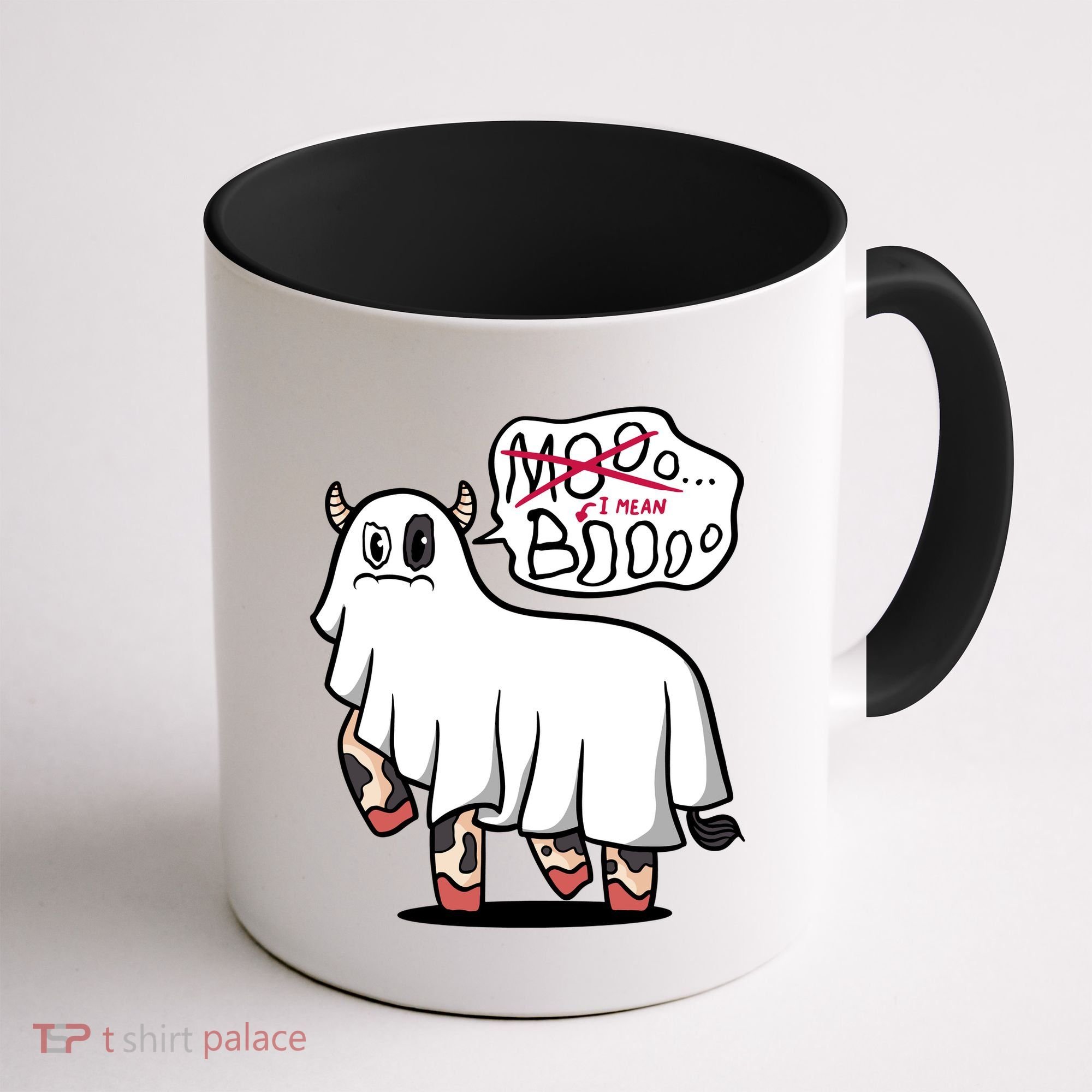 Ghost Cow Boo Funny Coffee Mug