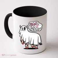 Ghost Cow Boo Funny Coffee Mug thumb 0