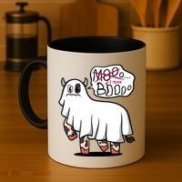 Ghost Cow Boo Funny Coffee Mug thumb 4
