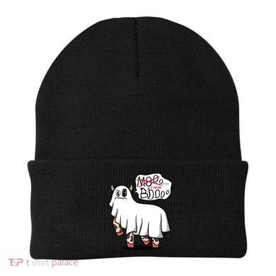 Ghost Cow Boo Funny Beanie