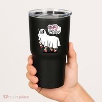 Ghost Cow Boo Funny Tumbler thumb 2