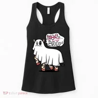 Ghost Cow Boo Funny Women's Tank Top thumb 0