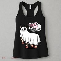 Ghost Cow Boo Funny Women's Tank Top thumb 3
