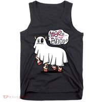 Ghost Cow Boo Funny Tank Top thumb 0