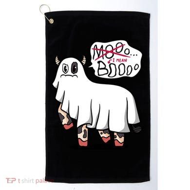 Ghost Cow Boo Funny Golf Towel