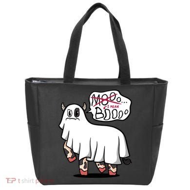 Ghost Cow Boo Funny Tote Bag