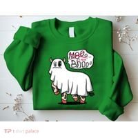 Ghost Cow Boo Funny Sweatshirt thumb 2