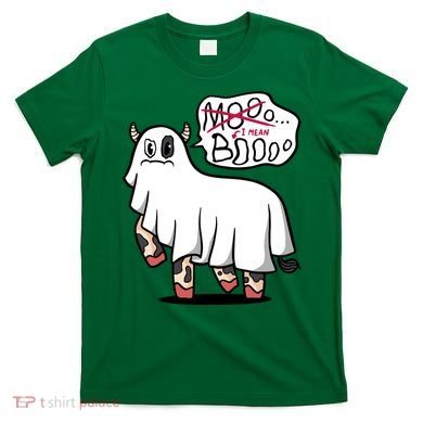 Ghost Cow Boo Funny T-Shirt
