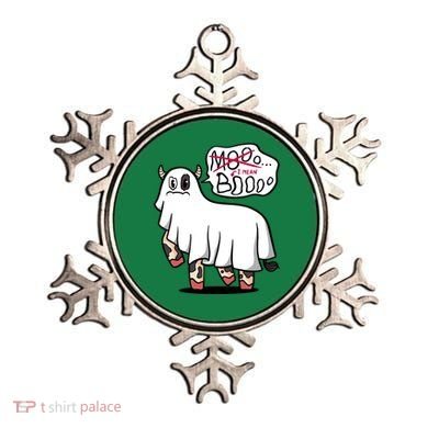 Ghost Cow Boo Funny Ornament