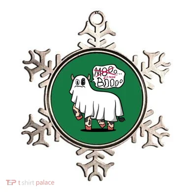 Ghost Cow Boo Funny Ornament