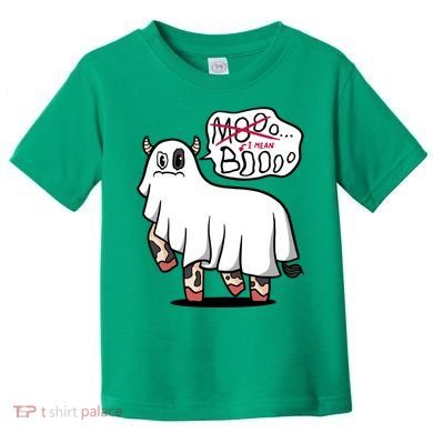 Ghost Cow Boo Funny Toddler T-Shirt