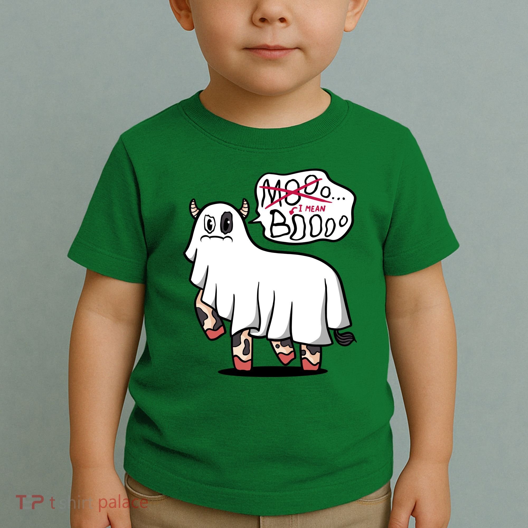 Ghost Cow Boo Funny Toddler T-Shirt