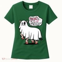 Ghost Cow Boo Funny Women's T-Shirt thumb 0