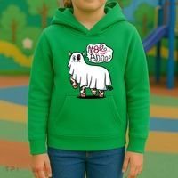 Ghost Cow Boo Funny Kids Hoodie thumb 3