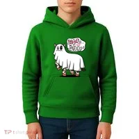Ghost Cow Boo Funny Kids Hoodie thumb 4