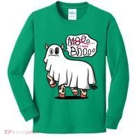 Ghost Cow Boo Funny Kids Long Sleeve Shirt thumb 0