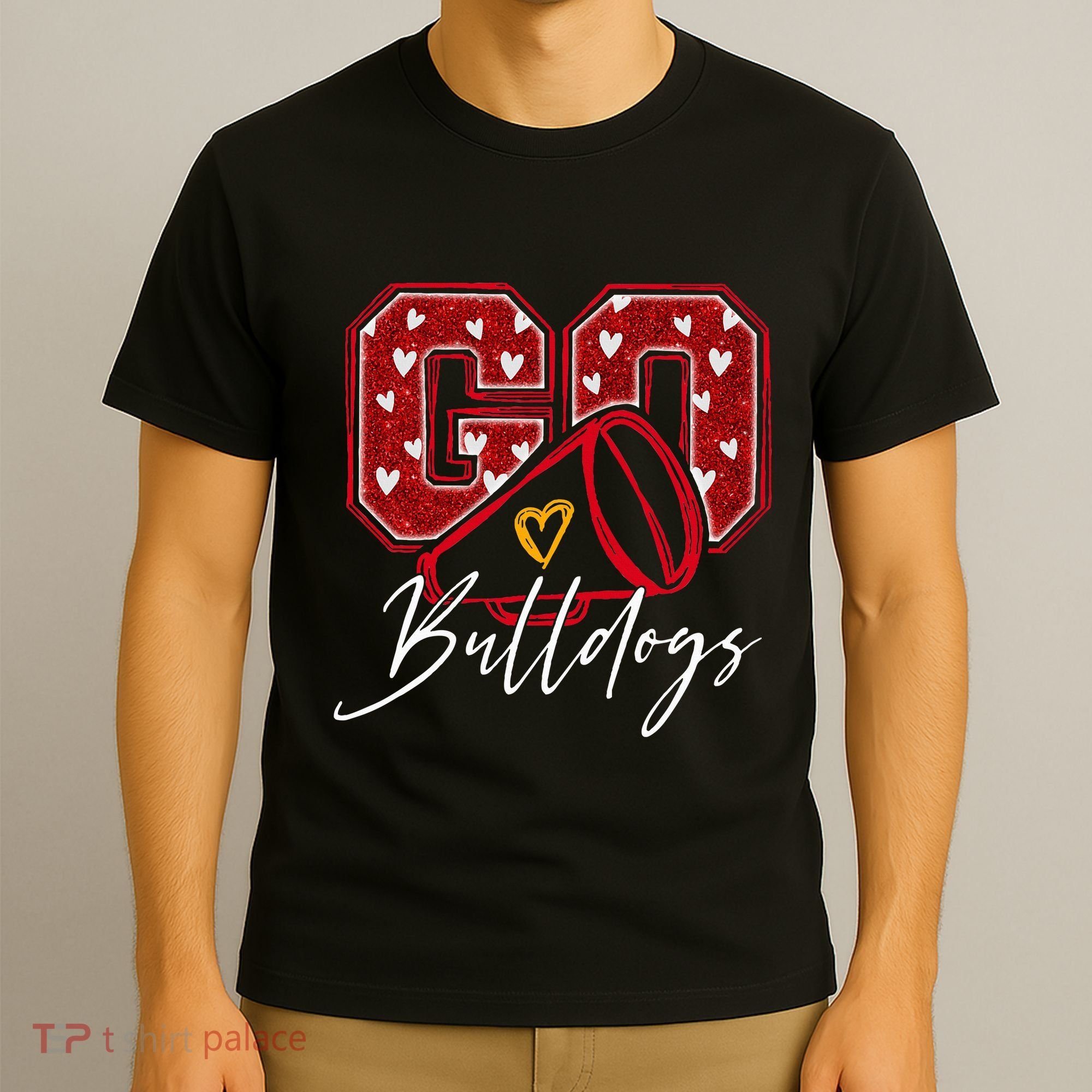 Go Cheer Bulldogs Name Athletic Sports Gift  T-Shirt