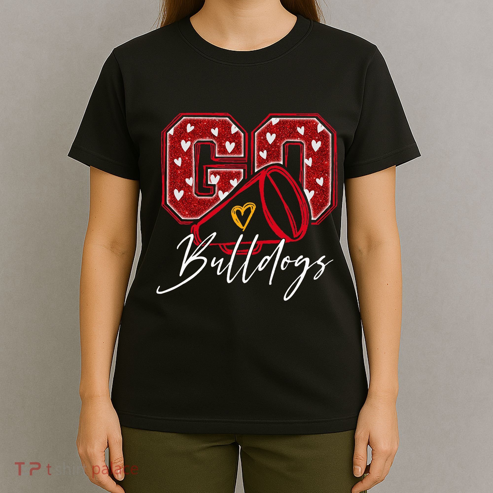 Go Cheer Bulldogs Name Athletic Sports Gift  T-Shirt