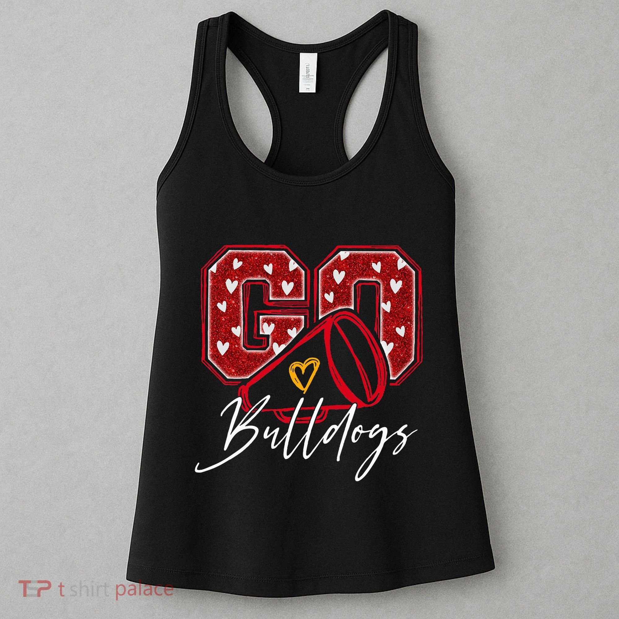 Go Cheer Bulldogs Name Athletic Sports Gift  Women's Tank Top