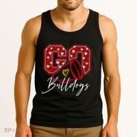 Go Cheer Bulldogs Name Athletic Sports Gift  Tank Top thumb 3