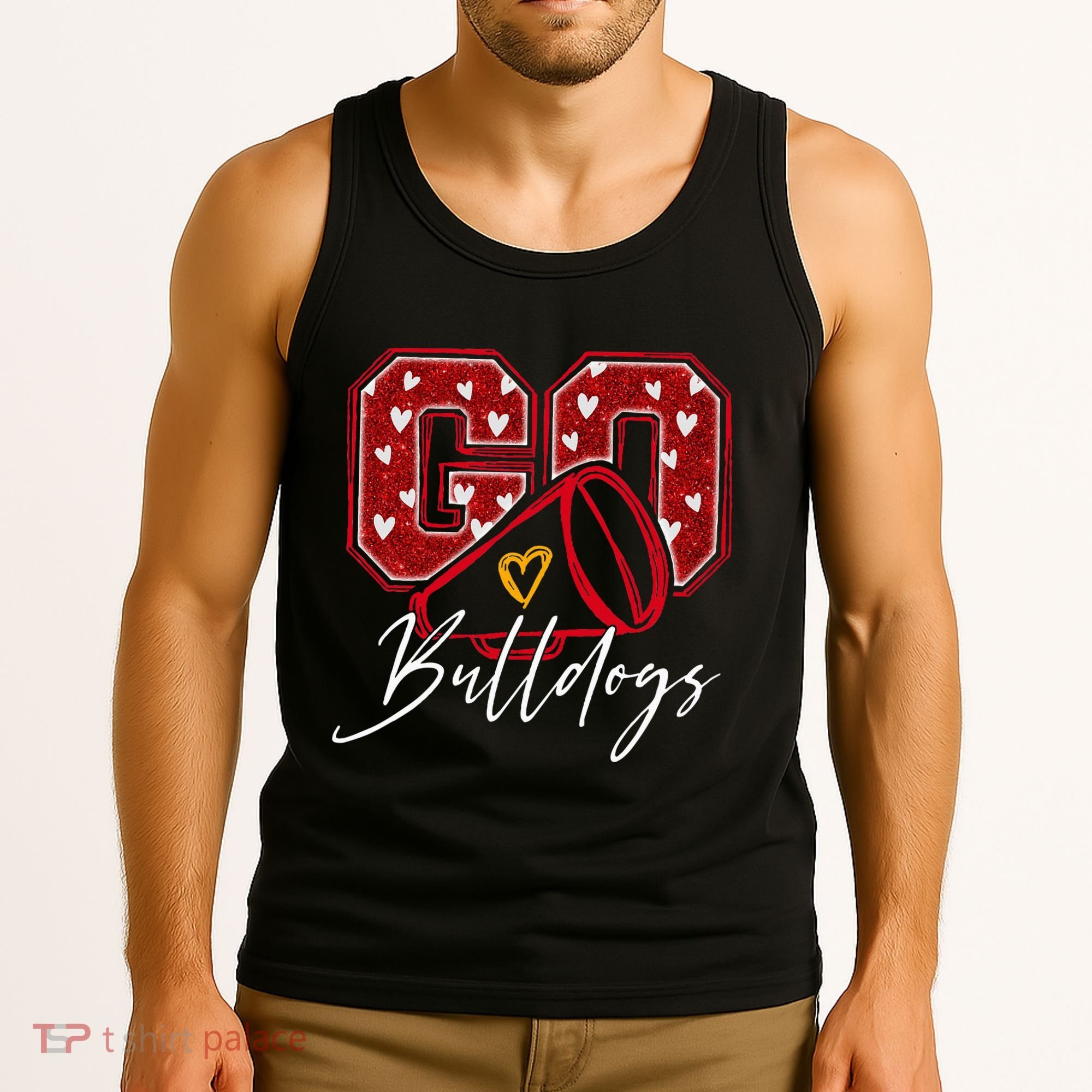 Go Cheer Bulldogs Name Athletic Sports Gift  Tank Top