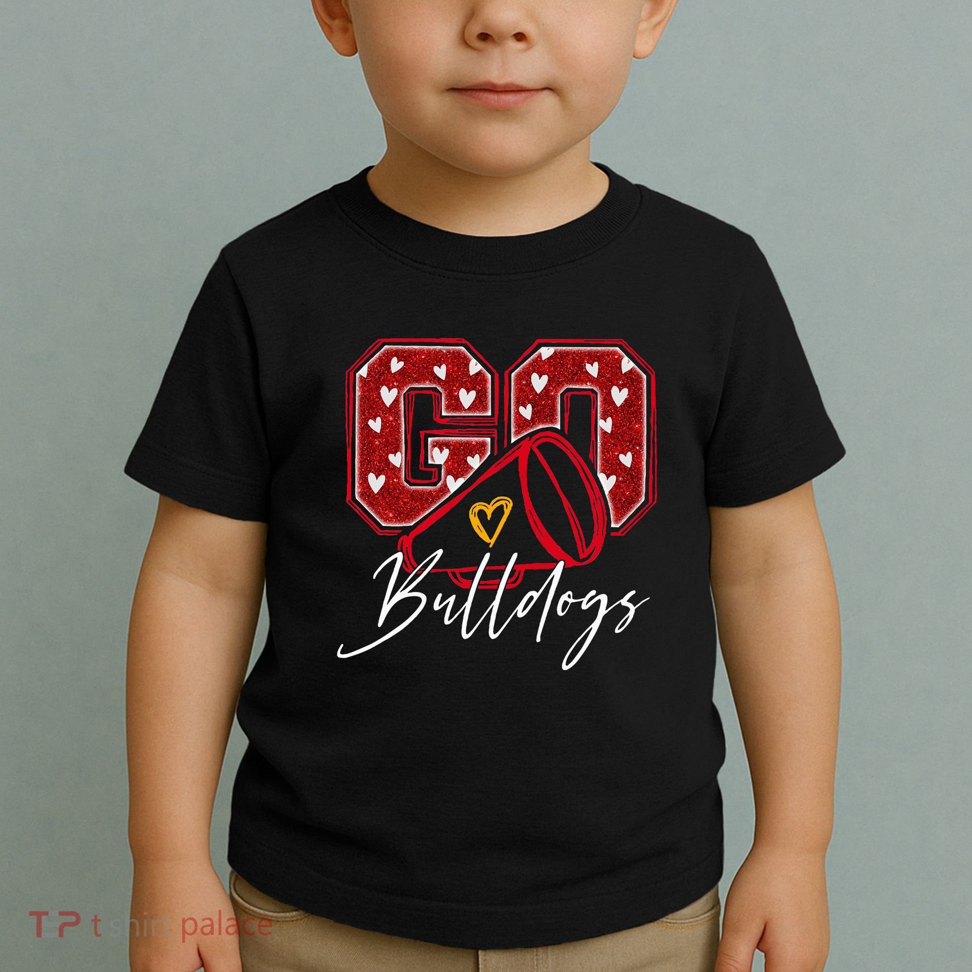 Go Cheer Bulldogs Name Athletic Sports Gift  Toddler T-Shirt