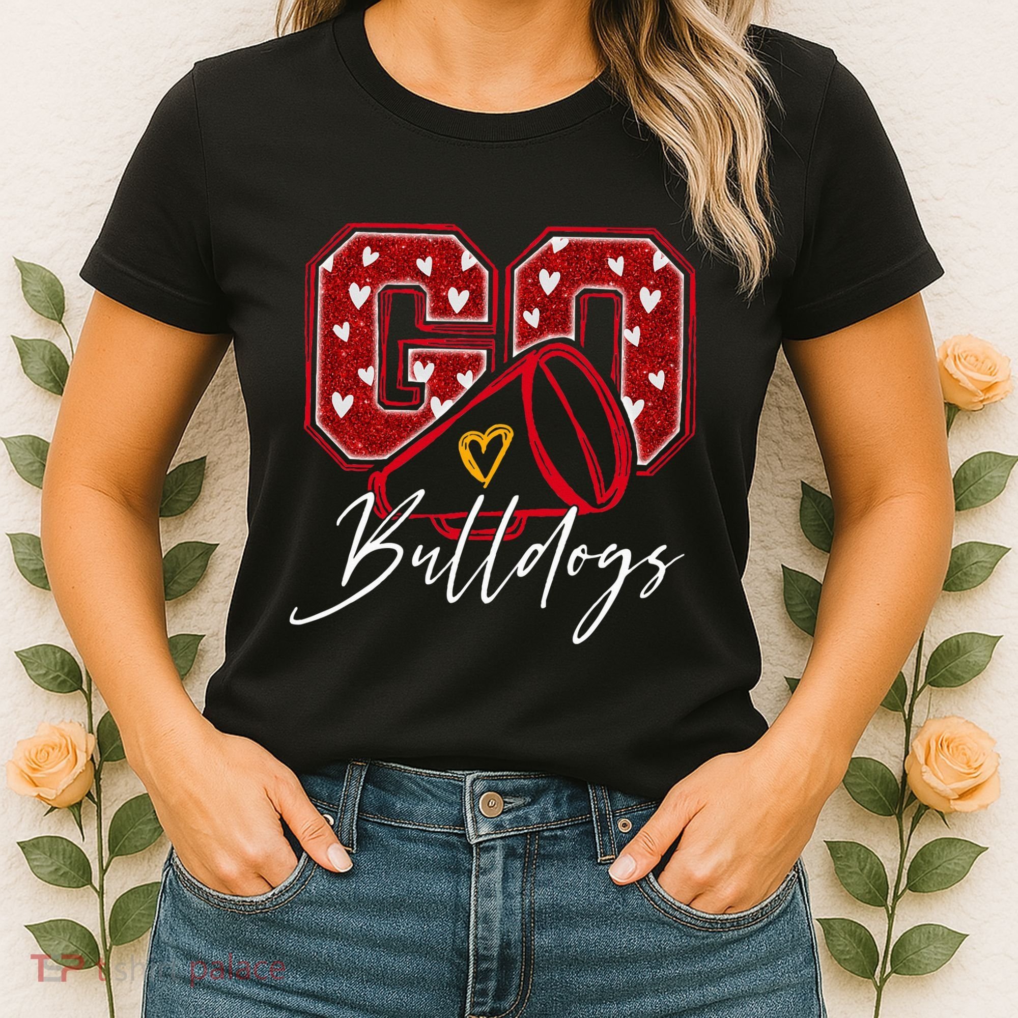 Go Cheer Bulldogs Name Athletic Sports Gift  Women's T-Shirt