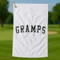 Gramps Classic Bold Font Birthday Gramps  Golf Towel thumb 1