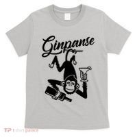 Ginpanse Chimpanzee Chimp Monkey Gin Drink Party Fun Comedy T-Shirt thumb 0