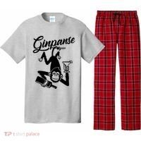 Ginpanse Chimpanzee Chimp Monkey Gin Drink Party Fun Comedy Pajama Set thumb 0