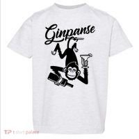 Ginpanse Chimpanzee Chimp Monkey Gin Drink Party Fun Comedy Toddler T-Shirt thumb 0