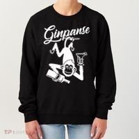 Ginpanse Chimpanzee Chimp Monkey Gin Drink Party Fun Comedy Women's Sweatshirt thumb 0