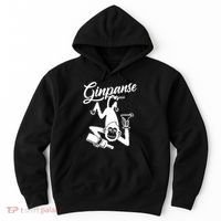 Ginpanse Chimpanzee Chimp Monkey Gin Drink Party Fun Comedy Hoodie thumb 0