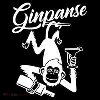 Ginpanse Chimpanzee Chimp Monkey Gin Drink Party Fun Comedy Hoodie thumb 7