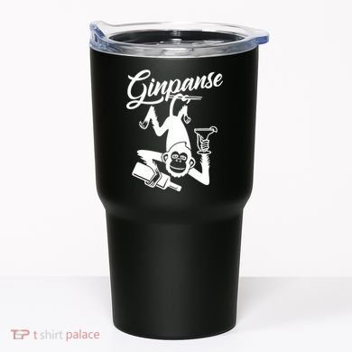 Ginpanse Chimpanzee Chimp Monkey Gin Drink Party Fun Comedy Tumbler