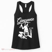 Ginpanse Chimpanzee Chimp Monkey Gin Drink Party Fun Comedy Women's Tank Top thumb 0