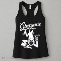 Ginpanse Chimpanzee Chimp Monkey Gin Drink Party Fun Comedy Women's Tank Top thumb 3