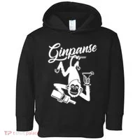Ginpanse Chimpanzee Chimp Monkey Gin Drink Party Fun Comedy Toddler Hoodie thumb 0