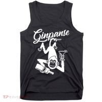 Ginpanse Chimpanzee Chimp Monkey Gin Drink Party Fun Comedy Tank Top thumb 0