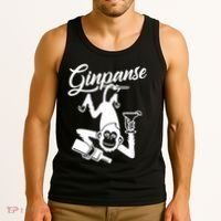 Ginpanse Chimpanzee Chimp Monkey Gin Drink Party Fun Comedy Tank Top thumb 3